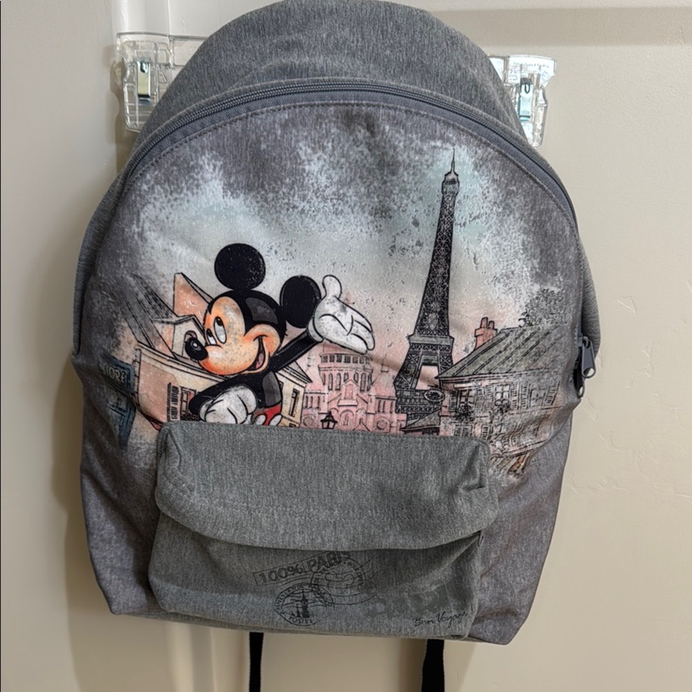 Disneyland Paris Gray Mickey Mouse Backpack